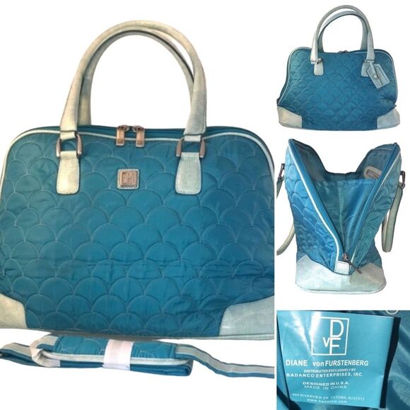 Diane Von Furstenberg Quilted Weekender Bag - Picture 1 of 16